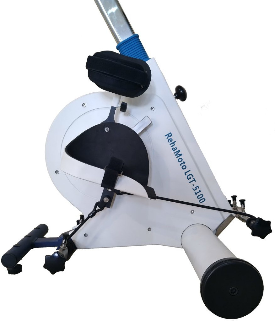 The RehaMoto Motorised Pedal Machine assists movement therapy in the ankle to simulate walking and improve ankle strength.